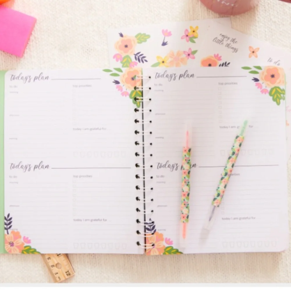 Steel Mill and Company Floral Undated Daily Planner